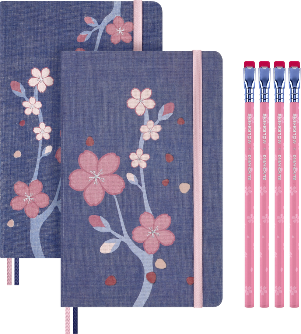 BLACKWING X Moleskine Sakura Set