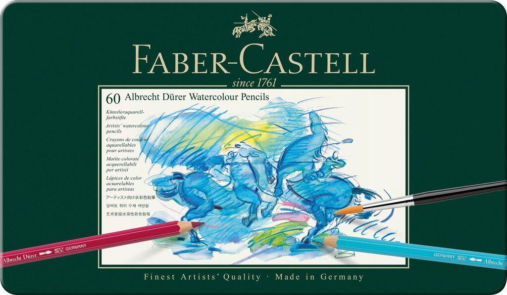 Faber-Castell Albrecht Dürer Aquarellstift 60er Set Metalletui 117560