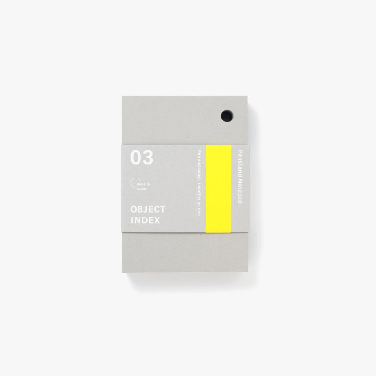 Object Index Penstand Notepad Gray B7 