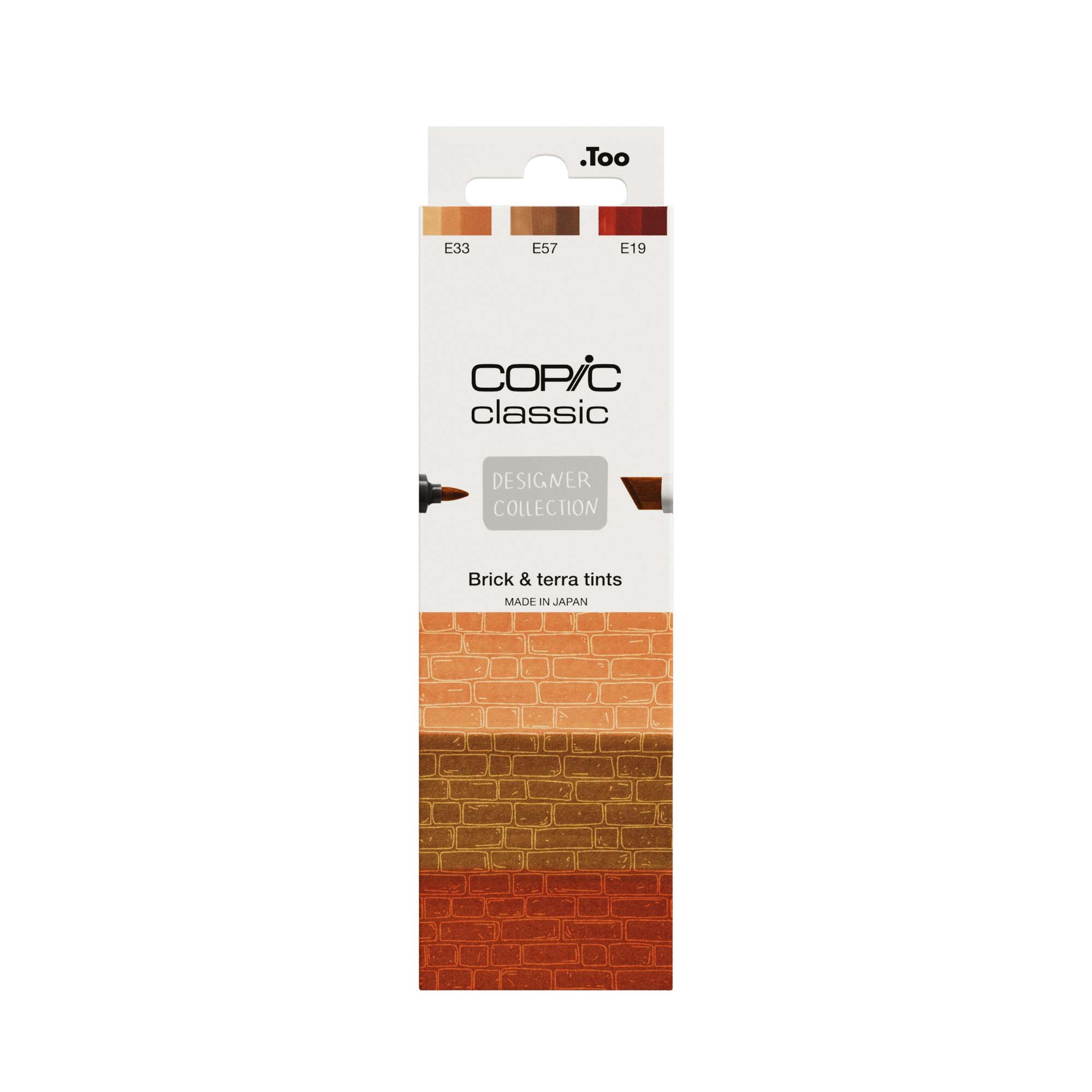 Copic Classic Designer Collection Set Brick & Terra Tints