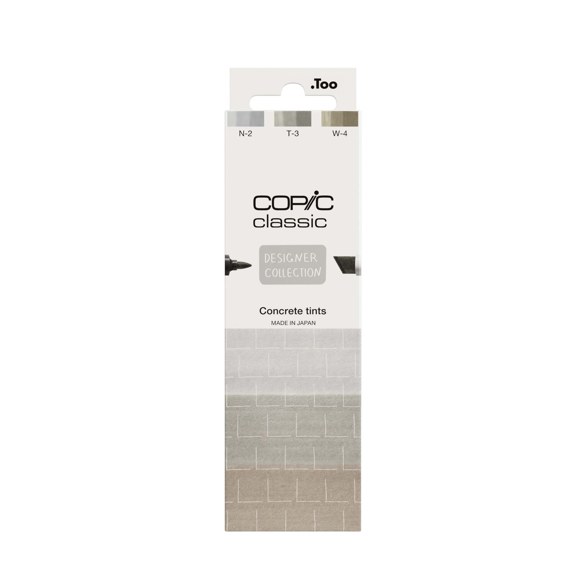 Copic Classic Designer Collection Set Concrete Tints