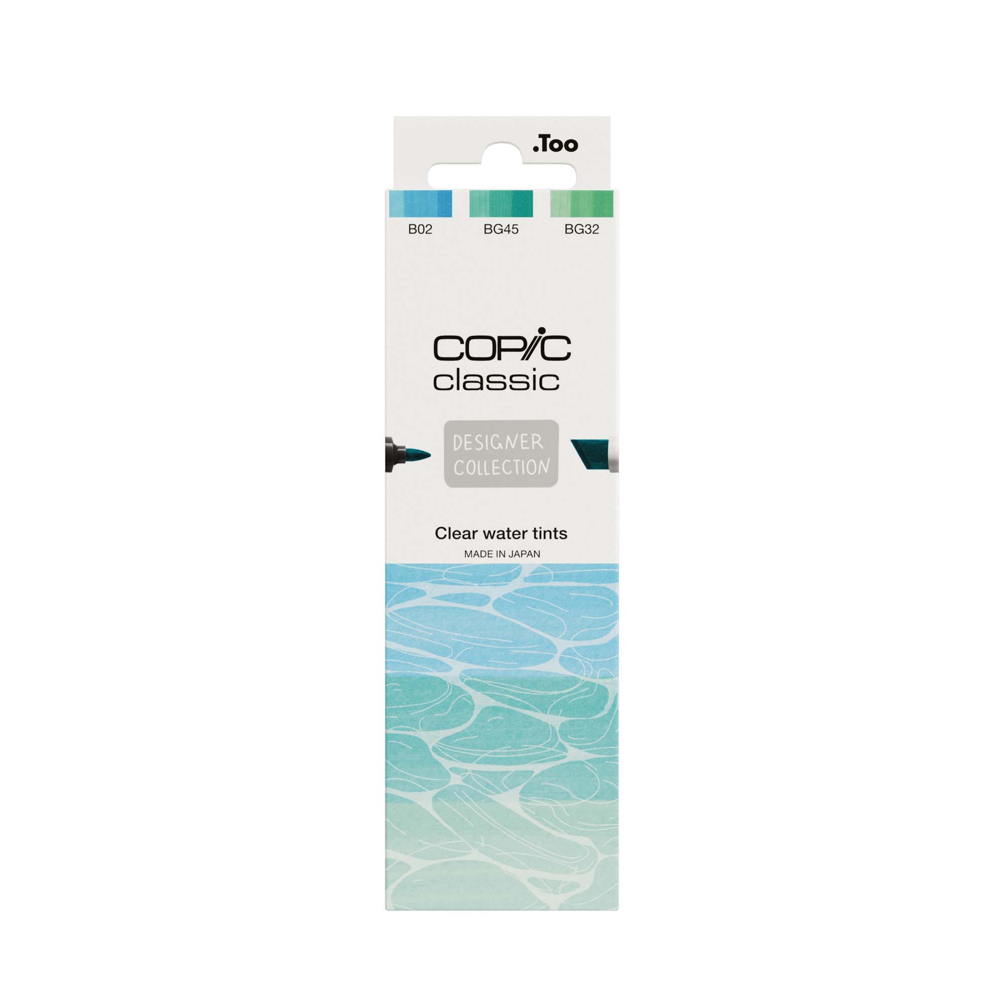Copic Classic Designer Collection Set Clear Water Tints