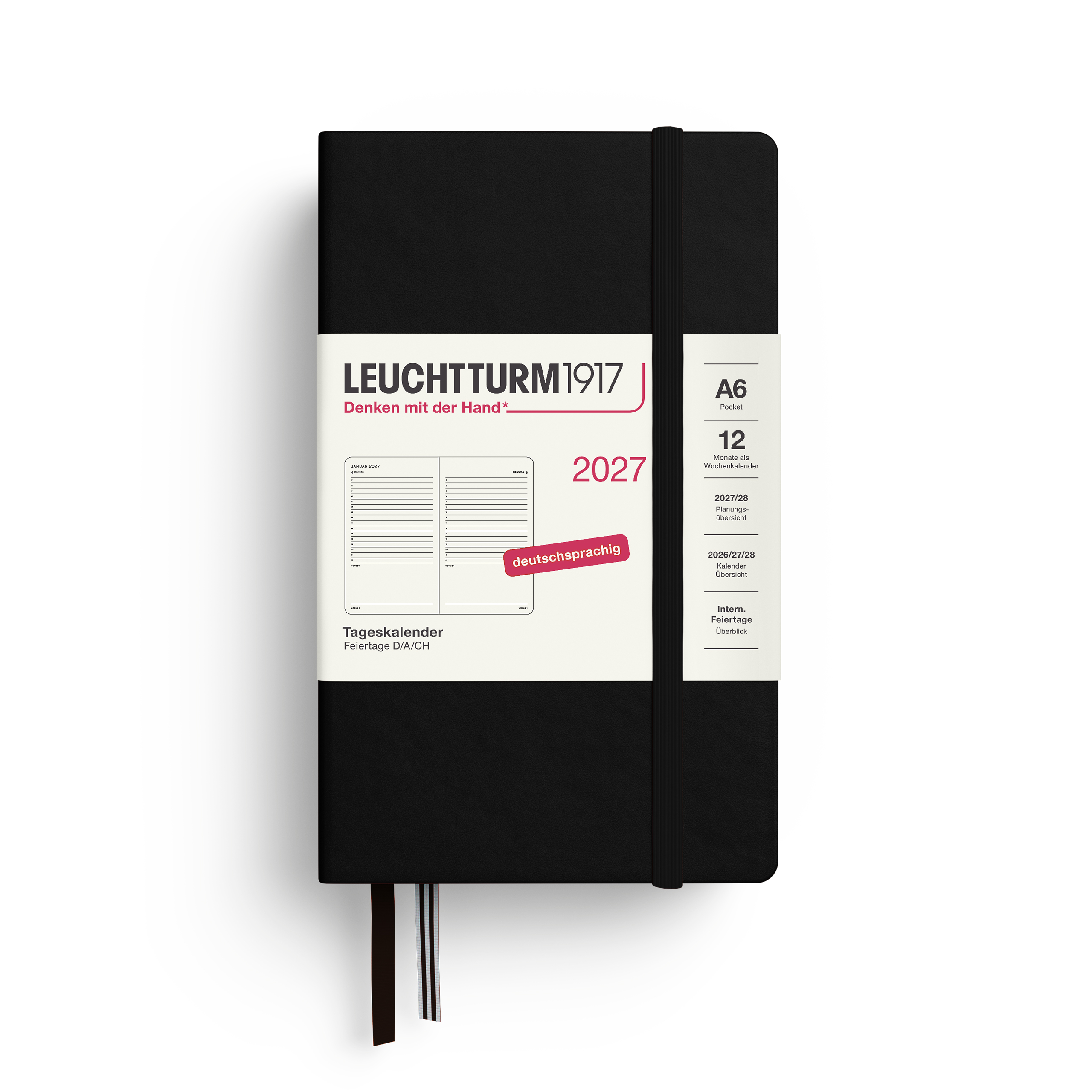 Leuchtturm Tageskalender Pocket (A6) 2027 