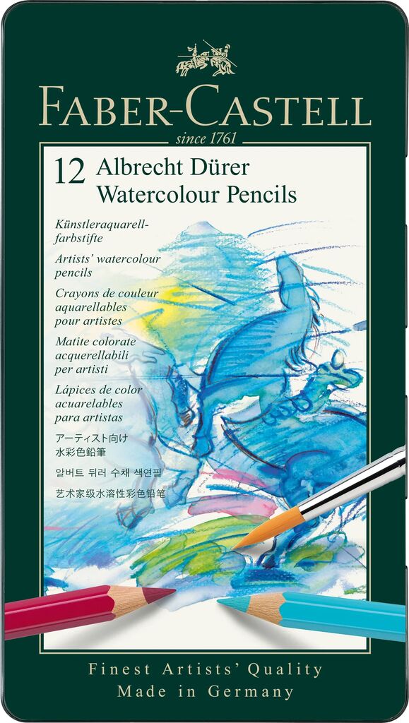 Faber-Castell Albrecht Dürer Aquarellstift 12er Set Metalletui 117512