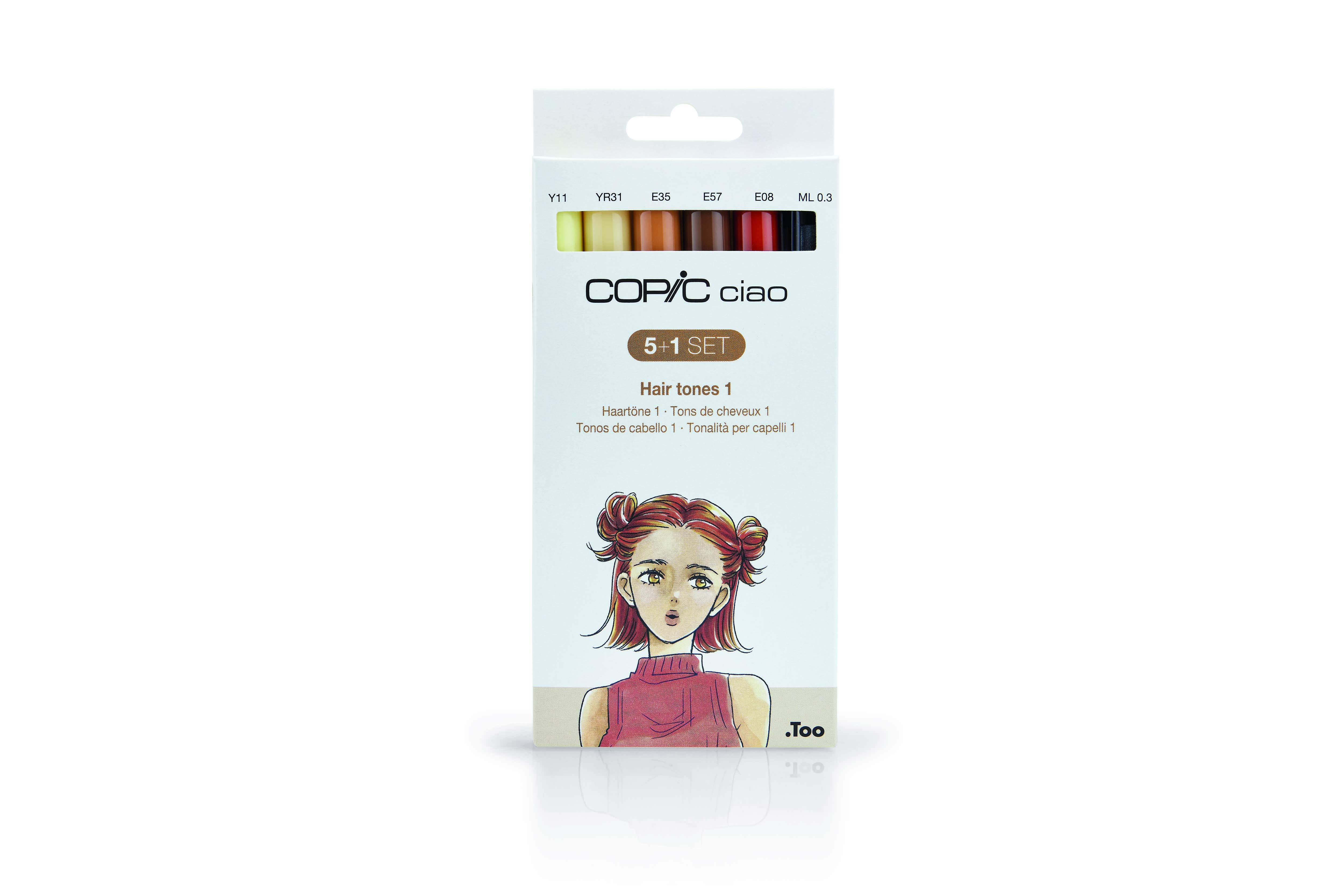 Copic Ciao 5+1 Set Hair Tones 1